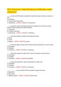 NCC Electronic Fetal Monitoring Certification exam  20262027
