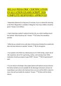 RELIAS PEDIATRIC CERTIFICATION EVALUATION EXAMS SCRIPT 2026 COMPLETE RESPONSES APPROVED