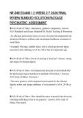 NR 548 EXAMS 1 2 WEEKS 2-7 2026 FINAL REVIEW BUNDLED SOLUTION PACKAGE PSYCHIATRIC ASSESSMENT
