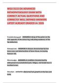 WGU D115 OA ADVANCED PATHOPHYSIOLOGY EXAM WITH CORRECT ACTUAL QUESTIONS AND CORRECTLY WELL DEFINED ANSWERS LATEST ALREADY GRADED A&plus; 2026
