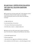 NR 668 EXAM 2 CERTIFICATION EVALUATION TEST 2026 FULL SOLUTION QUESTIONS GRADED A&plus;
