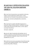 NR 668 EXAM 5 CERTIFICATION EVALUATION TEST 2026 FULL SOLUTION QUESTIONS GRADED A&plus;