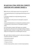 NR 668 EXAM 5 FINAL PAPER 2026 COMPLETE QUESTIONS WITH ANSWERS GRADED A