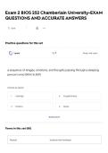 Exam 2 BIOS 252 Chamberlain University-EXAM QUESTIONS AND ACCURATE ANSWERS