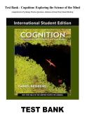 Test Bank - Cognition&colon; Exploring the Science of the Mind Comprehensive Psychology Practice Questions&comma; Solutions & Exam Prep &vert; Daniel Reisberg &lpar;ISBN-13 978-0393877625&rpar;