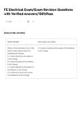 FE Electrical Exam&sol;Exam Revision Questions with Verified Answers&sol;100&percnt;Pass
