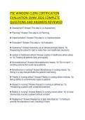 PSE WINDOW CLERK CERTIFICATION EVALUATION EXAM 2026 COMPLETE QUESTIONS AND ANSWERS REVIEWE