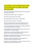 PSE WINDOW CLERK COMPREHENSIVE EXAM STUDY GUIDE 2026 TEST BANK QUESTIONS AND SOLUTIONS