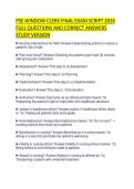PSE WINDOW CLERK FINAL EXAM SCRIPT 2026 FULL QUESTIONS AND CORRECT ANSWERS STUDY VERSION