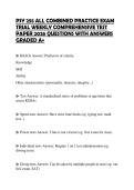 PSY 255 ALL COMBINED PRACTICE EXAM TRIAL WEEKLY COMPREHENSIVE TEST PAPER 2026 QUESTIONS WITH ANSWERS GRADED A&plus;