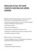 NR668 2026 ACTUAL TEST PAPER COMPLETE QUESTIONS AND VERIFIED ANSWERS
