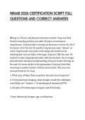 NR668 2026 CERTIFICATION SCRIPT FULL QUESTIONS AND CORRECT ANSWERS