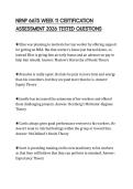 NRNP 6675 WEEK 11 CERTIFICATION ASSESSMENT 2026 TESTED QUESTIONS