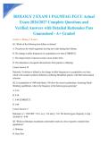 BIOLOGY 2 EXAM 1 PALMTAG FGCU Actual Exam 2026&sol;2027 Complete Questions and Verified Answers with Detailed Rationales Pass Guaranteed - A&plus; Graded