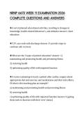NRNP 6675 WEEK 11 EXAMINATION 2026 COMPLETE QUESTIONS AND ANSWERS