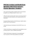 PSI Life&comma; Accident&comma; and Health Exam Questions with Correct Answers &vert; Practice Questions &vert; Graded A