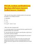 PSI Life&comma; Accident&comma; and Health Exam Questions with Correct Answers &vert; Verified Answers &vert; Graded A&plus;