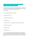 NCLEX Health Promotion & Maintenance Exam Questions with Certified Solutions