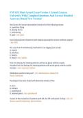FNP 652 Final Actual Exam Version 1 Grand Canyon University With Complete Questions And Correct Detailed Answers&vert; Brand New Version&excl;