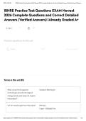 IBHRE Practice Test Questions EXAM Newest 2026 Complete Questions and Correct Detailed Answers &lpar;Verified Answers&rpar; &vert;Already Graded A&plus;