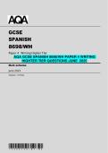 AQA GCSE Spanish 8698&sol;WH Paper 4 &ndash; Writing Higher Tier Exam Questions &lpar;June 2025&rpar;