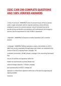CGSC C300 &vert; 298 COMPLETE QUESTIONS  AND 100&percnt; VERIFIED ANSWERS