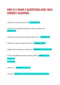 KNR 311 EXAM 2 QUESTIONS AND 100&percnt; C0RRECT ANSWERS 
