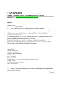 Test Bank for Auditing & Assurance Services&comma; 12th Edition by Larry E&period; Messier Jr&period; &ndash; Complete Questions & Answers &vert; 2026‑2027 Updated PDF