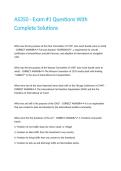AS350 - Exam -1 Questions With Complete Solutions&period;