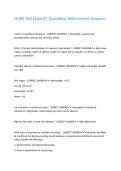 NURS 304 Exam -2 Questions With Correct Answers
