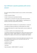 Nurs 304 Exam 1 practice questions with correct answers&period;