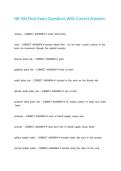 NR 304 Final Exam Questions With Correct Answers