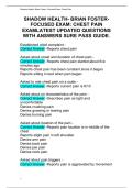 SHADOW HEALTH- BRIAN FOSTER FOCUSED EXAM&colon; CHEST PAIN EXAM LATEST UPDATED QUESTIONS WITH ANSWERS SURE PASS GUIDE&period;