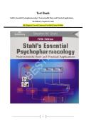 Test Bank - Stahl&rsquo;s Essential Psychopharmacology&comma; 5th Edition Test Bank &ndash; Comprehensive Psychopharmacology Practice Questions&comma; Solutions & Exam Prep &vert; Stephen M&period; Stahl &lpar;ISBN-13 978-1108971638&rpar;