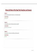 Drivers Ed Rules of the Road Test Questions and Answers&period;