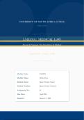 LME3701 Assignment 2 2026 Semester 1 Due April 2026