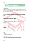 NU 110 EXAM 2 - Respiratory System&comma; Cardiovascular&comma; Skeletal&comma; Integumentary&comma; Muscular COMPLETE 2026