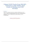 GMAW Exam Questions & Answers PDF &lpar;2026-2027&rpar;