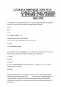 CSO Exam Preparation &ndash; Certified Security Officer &lpar;CSO&rpar; &ndash; 2025&ndash;2026 Practice Questions with Correct Detailed Answers and Complete Exam Preparation Material