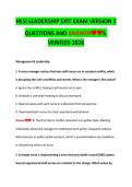 HESI LEADERSHIP EXIT EXAM VERSION 1 QUESTIONS AND ANSWERS&period; VERIFIED 2026