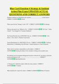 Blue Card Function 4 Strategy & Incident  Action Plan Exam UPDATED ACTUAL  QUESTIONS AND CORRECT ANSWERS