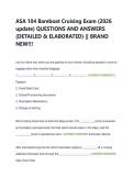 ASA 104 Bareboat Cruising Exam &lpar;2026  update&rpar; QUESTIONS AND ANSWERS  &lpar;DETAILED & ELABORATED&rpar; &vert;&vert; BRAND  NEW&excl;&excl;&excl; 
