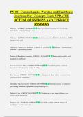 PN 101 Comprehensive Nursing and Healthcare  Insurance Key Concepts Exam UPDATED  ACTUAL QUESTIONS AND CORRECT  ANSWERS