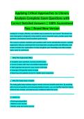 Applying Critical Approaches to Literary Analysis Complete Study Guide &vert; Literary Theory & Analysis