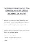 NU-155&comma; GALEN SAN ANTONIO&comma; FINAL EXAM&comma; HARWELL COMPREHENSIVE QUESTIONS AND