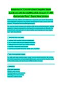 Fresenius Patient Care Technician &lpar;PCT&rpar; Practice Test Complete Exam Review 2026&sol;2027 &vert; Dialysis Certification Prep