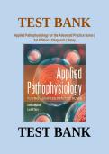&colon; Applied Pathophysiology for the Advanced Practice Nurse &lpar;ISBN 978-1284150452&rpar; &ndash; Test Bank with Practice Questions and Answers for Nursing Exam Preparation