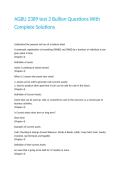 AGBU 2389 test 2 Bullion Questions With Complete Solutions