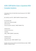 AGBU 2389-Bullion Exam 1 Questions With Complete Solutions&period;