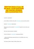 NRNP 6675 Midterm Exam&comma; NR 603 Week 7 EXAM QUESTIONS AND VERIFIED ANSWERS 100&percnt; GUARANTEED PASS